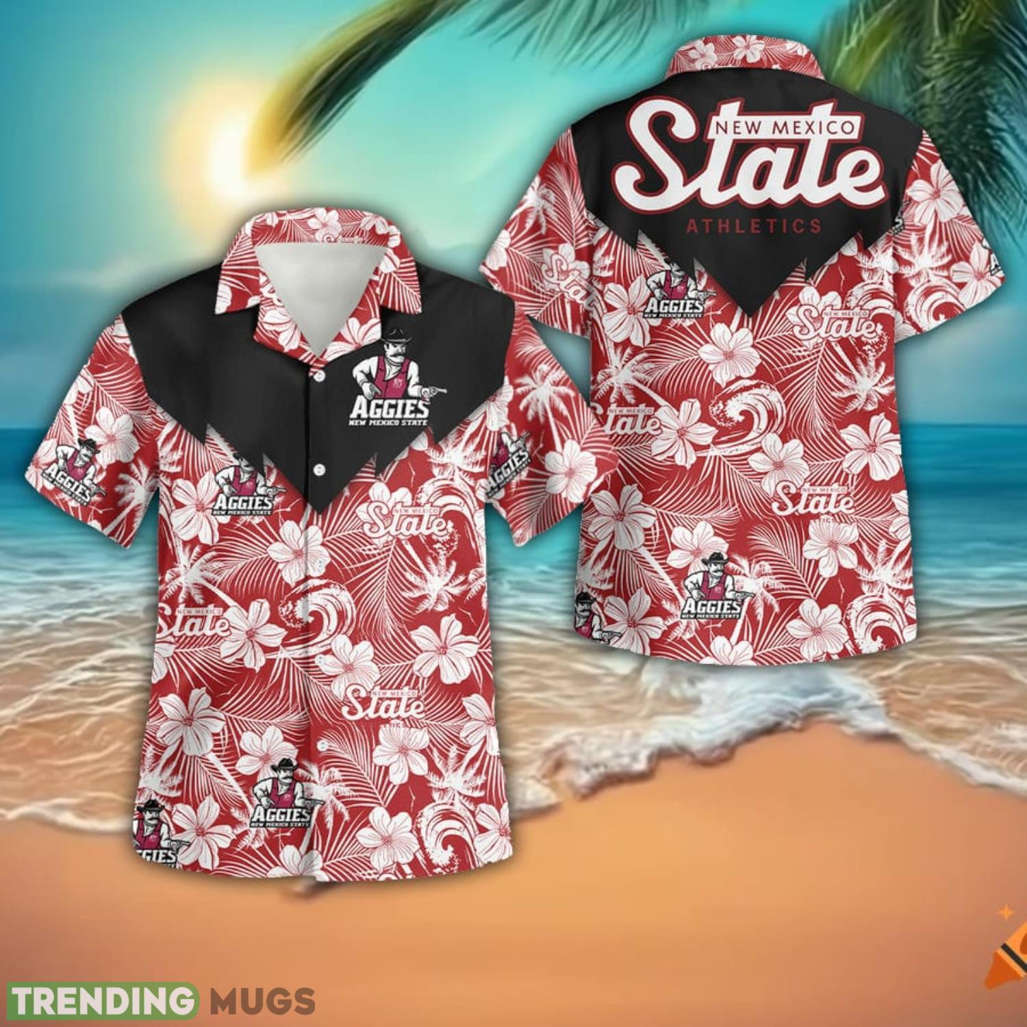 New Mexico State Aggies Hawaiian Shirt Men And Women Aloha Summer Beach Gift Product Photo 1 New Mexico State Aggies Hawaiian Shirt Men And Women Aloha Summer Beach Gift Product Photo 1