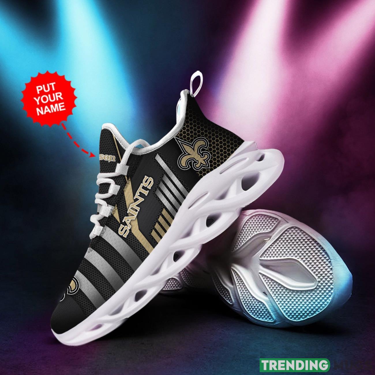 New Orleans Saints Custom Personalized Max Soul Sneakers Running Sports Shoes Ultra Sneakers Max Soul New Orleans Saints Custom Personalized Max Soul Sneakers Running Sports Shoes Ultra Sneakers Max Soul