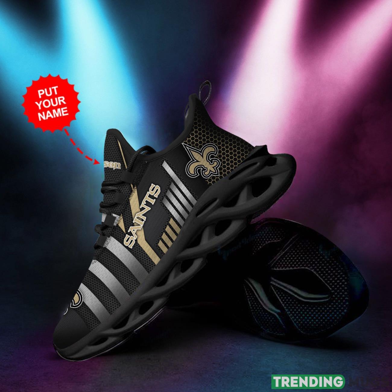 New Orleans Saints Custom Personalized Max Soul Sneakers Running Sports Shoes Ultra Sneakers Max Soul New Orleans Saints Custom Personalized Max Soul Sneakers Running Sports Shoes Ultra Sneakers Max Soul