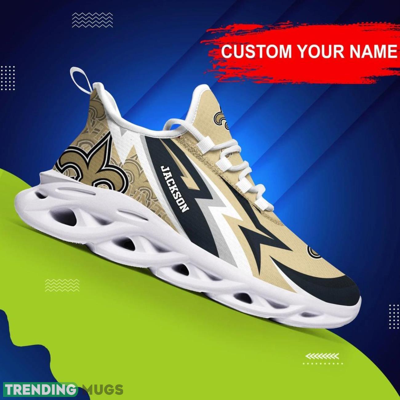 New Orleans Saints NFL Max Soul Shoes Custom Name Sneakers Gifts Footall Men Women Shoes Product Photo 1 New Orleans Saints NFL Max Soul Shoes Custom Name Sneakers Gifts Footall Men Women Shoes Product Photo 1