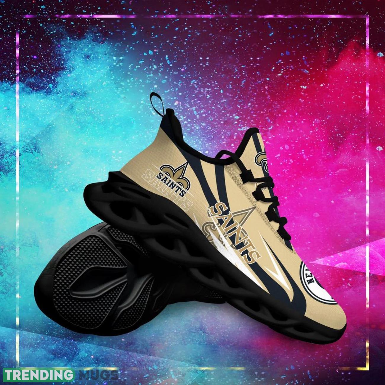 New Orleans Saints NFL Max Soul Sneakers Personalize Name Limited Sport Shoes Max Soul New Orleans Saints NFL Max Soul Sneakers Personalize Name Limited Sport Shoes Max Soul