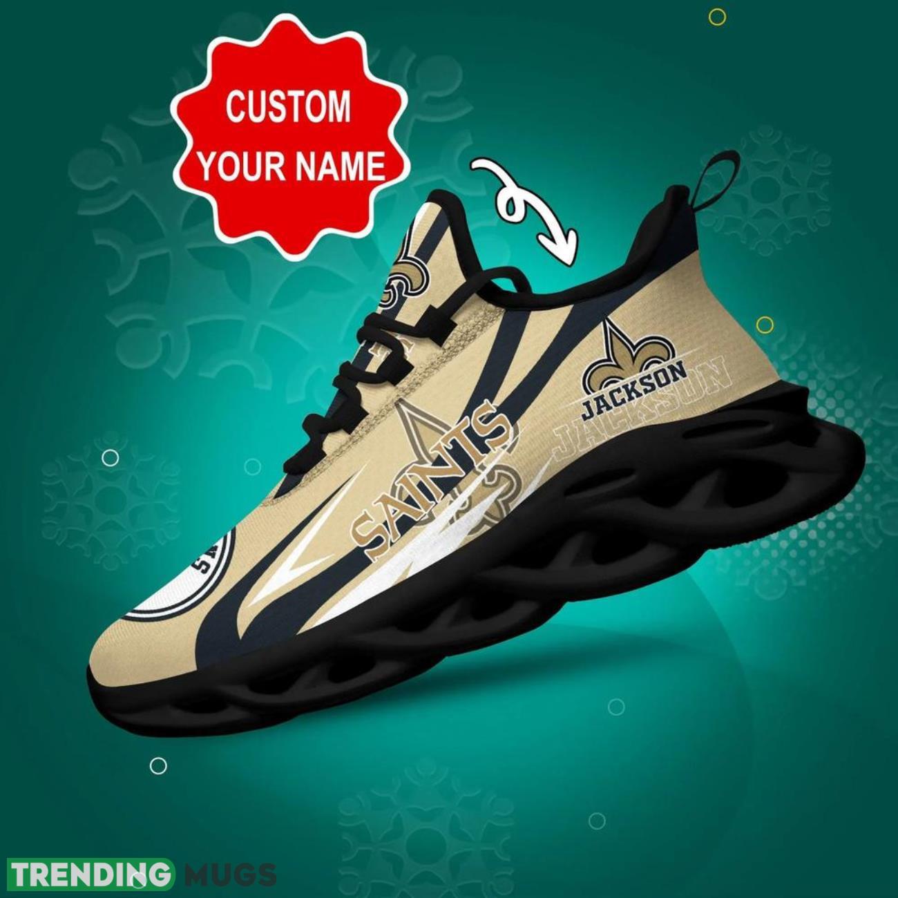 New Orleans Saints NFL Max Soul Sneakers Personalize Name Limited Sport Shoes Product Photo 1 New Orleans Saints NFL Max Soul Sneakers Personalize Name Limited Sport Shoes Product Photo 1