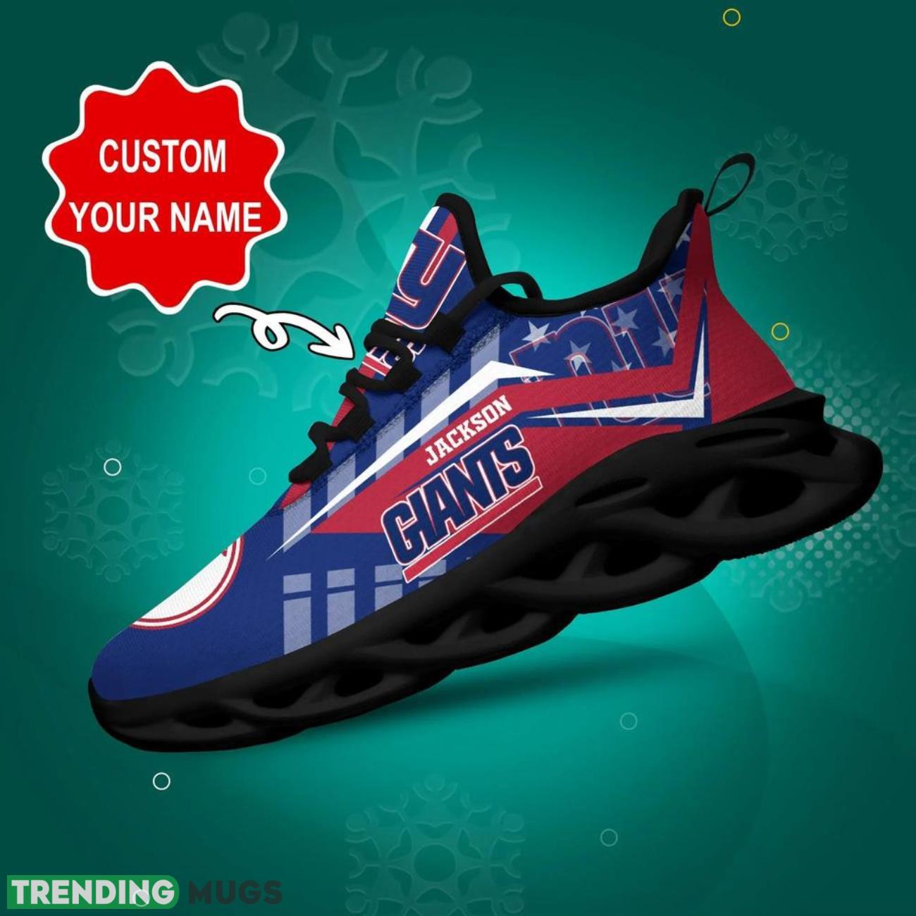 New York Giants NFL Max Soul Shoes Custom Name Sneakers Hot Trending Personalized Sneakers Product Photo 1 New York Giants NFL Max Soul Shoes Custom Name Sneakers Hot Trending Personalized Sneakers Product Photo 1
