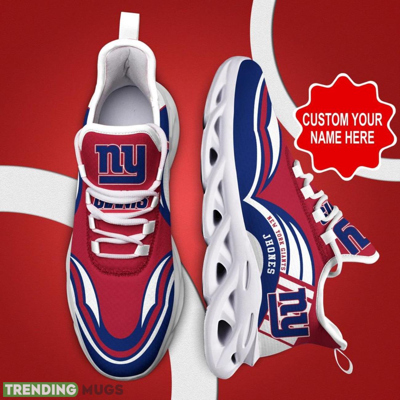 New York Giants NFL Max Soul Sneakers Personalize Shoes For Fans Max Soul New York Giants NFL Max Soul Sneakers Personalize Shoes For Fans Max Soul