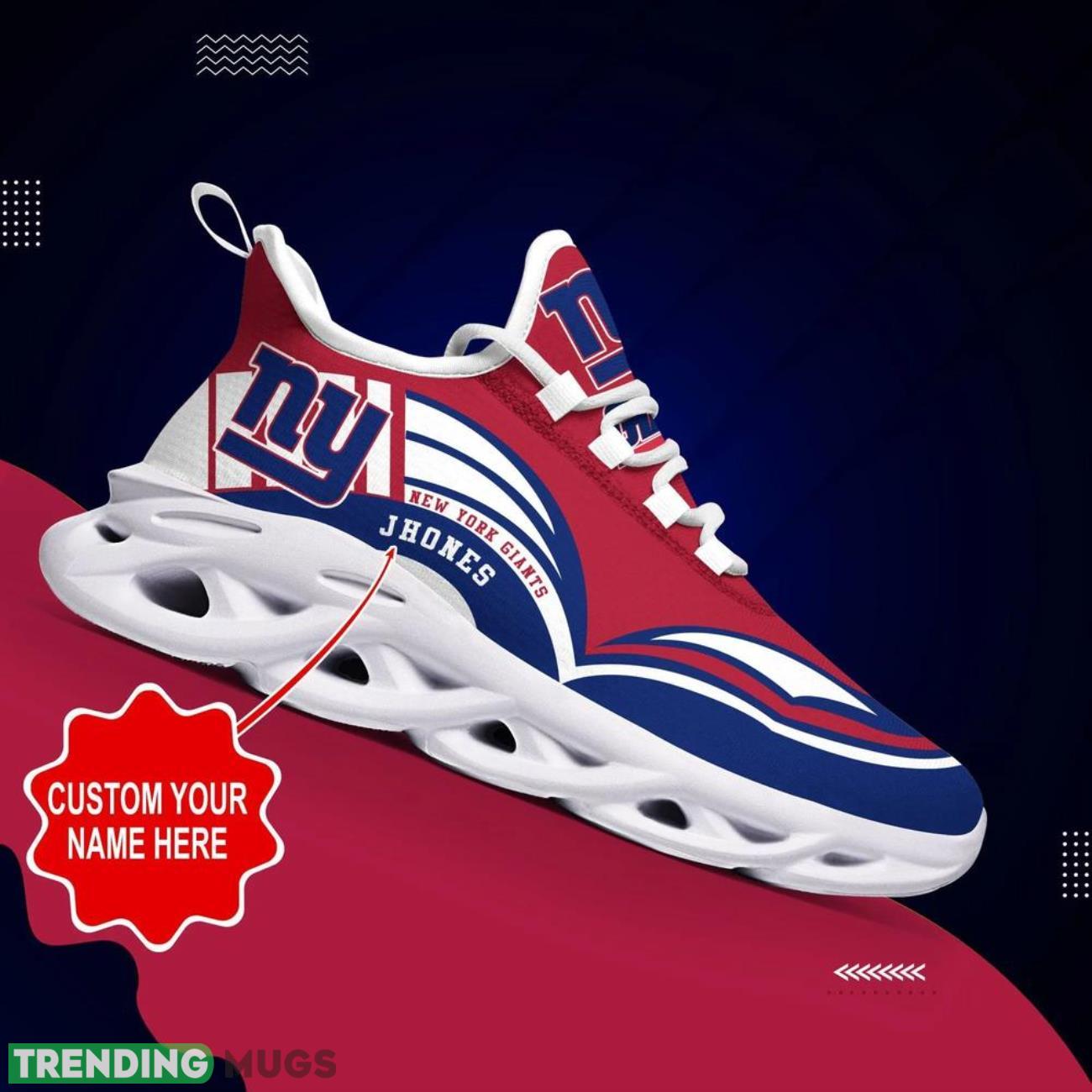 New York Giants NFL Max Soul Sneakers Personalize Shoes For Fans Product Photo 1 New York Giants NFL Max Soul Sneakers Personalize Shoes For Fans Product Photo 1