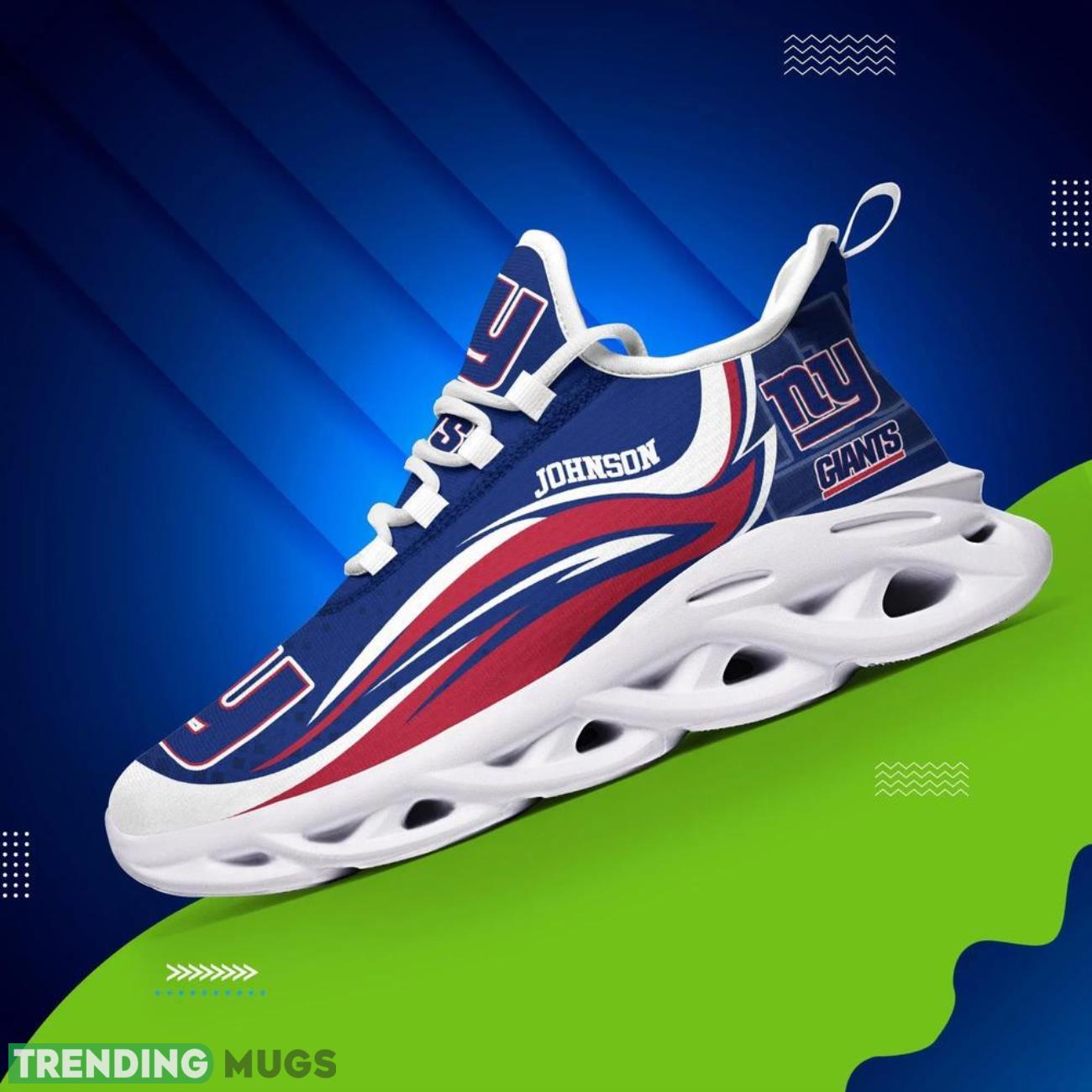 New York Giants NFL Sneakers Max Soul Shoes Custom Name Personalized Gifts Product Photo 1 New York Giants NFL Sneakers Max Soul Shoes Custom Name Personalized Gifts Product Photo 1