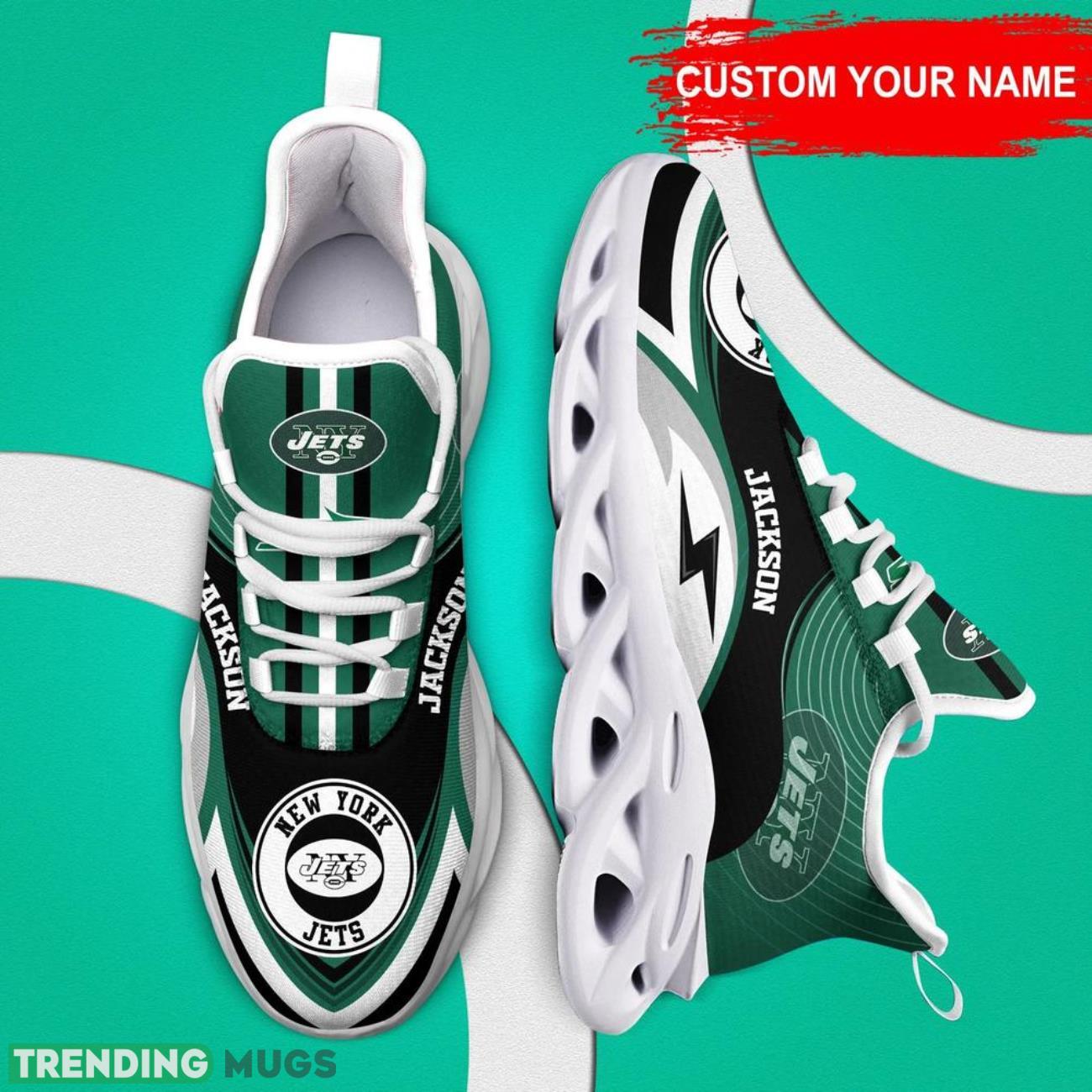New York Jets NFL Max Soul Shoes Custom Name Sneakers Hot Trending Personalized Gifts For NFL Big Fans Max Soul New York Jets NFL Max Soul Shoes Custom Name Sneakers Hot Trending Personalized Gifts For NFL Big Fans Max Soul
