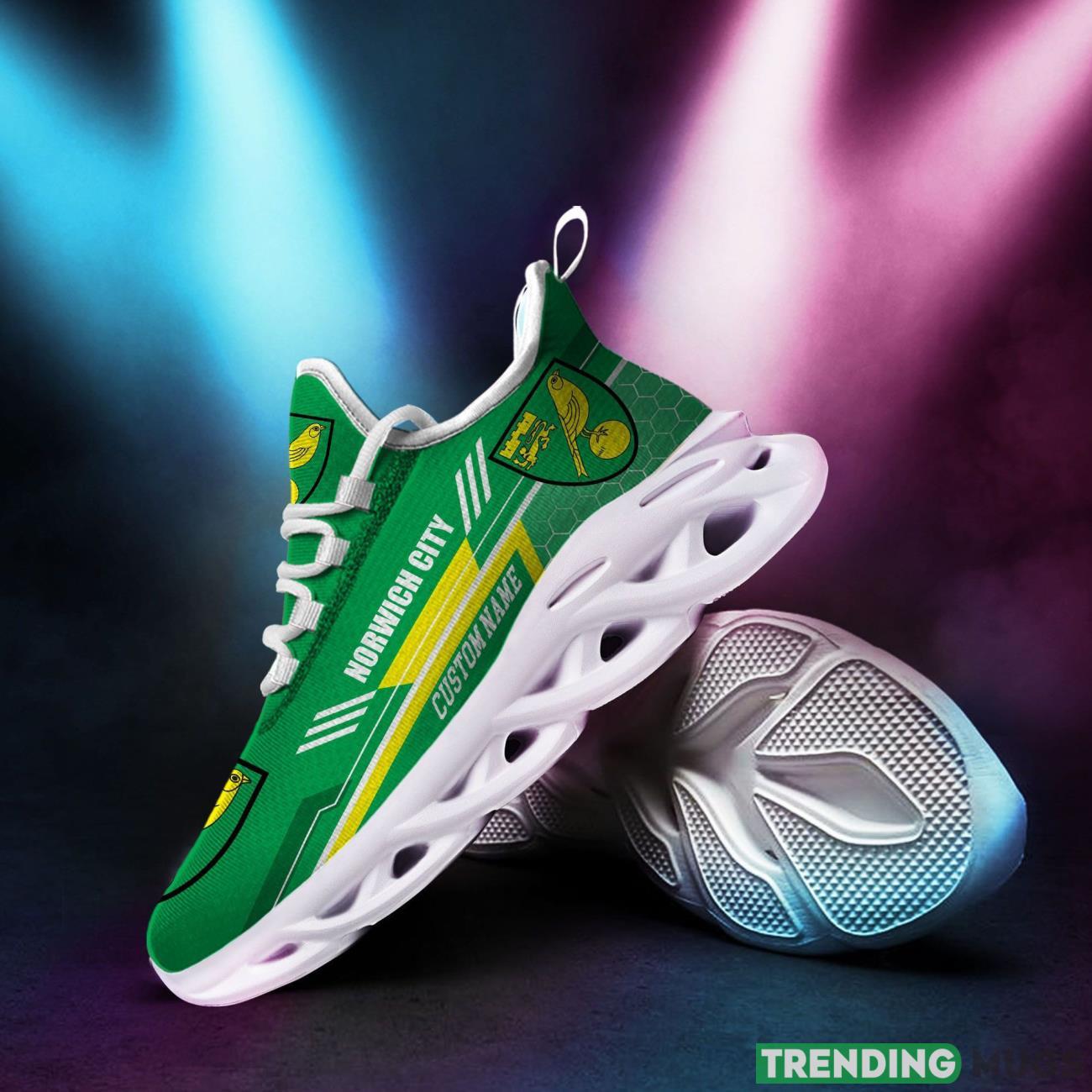 Norwich City Custom Personalized Max Soul Sneakers Running Sports Shoes Ultra Sneakers Max Soul Norwich City Custom Personalized Max Soul Sneakers Running Sports Shoes Ultra Sneakers Max Soul