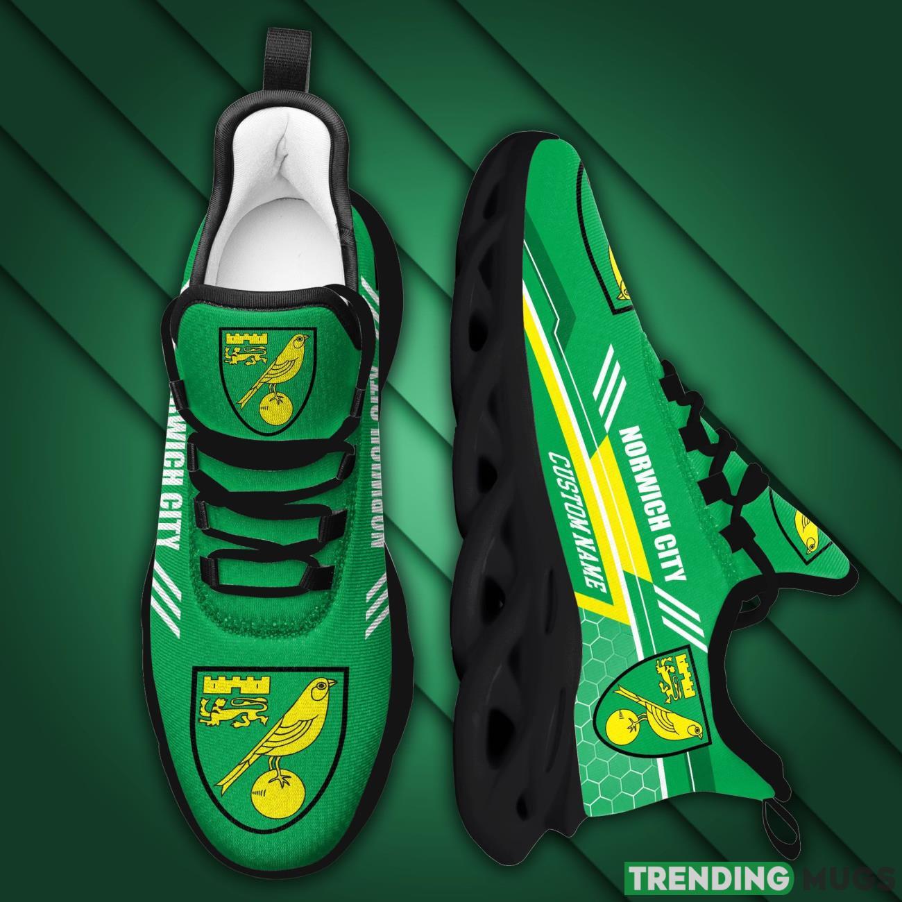 Norwich City Custom Personalized Max Soul Sneakers Running Sports Shoes Ultra Sneakers Max Soul Norwich City Custom Personalized Max Soul Sneakers Running Sports Shoes Ultra Sneakers Max Soul