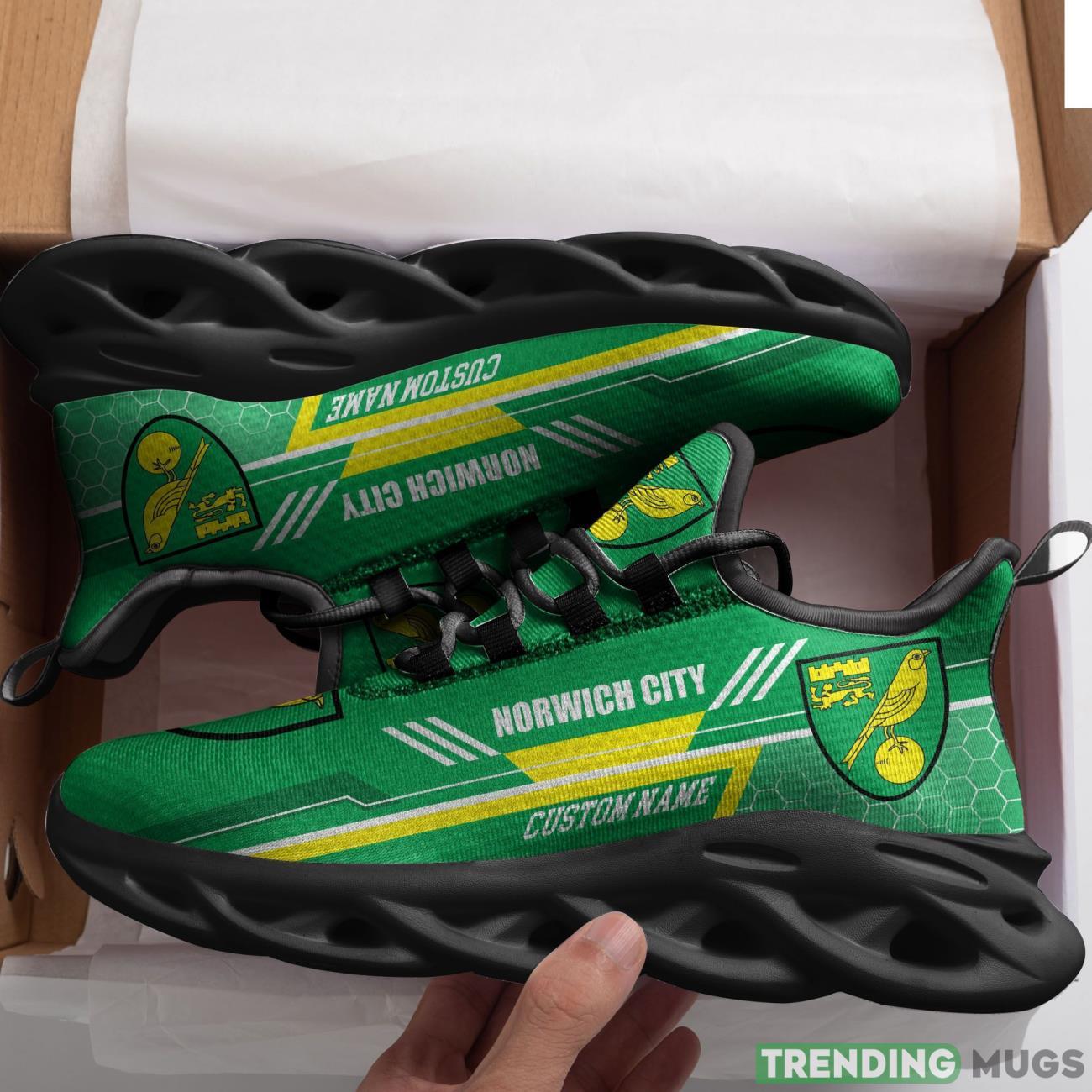Norwich City Custom Personalized Max Soul Sneakers Running Sports Shoes Ultra Sneakers Max Soul Norwich City Custom Personalized Max Soul Sneakers Running Sports Shoes Ultra Sneakers Max Soul