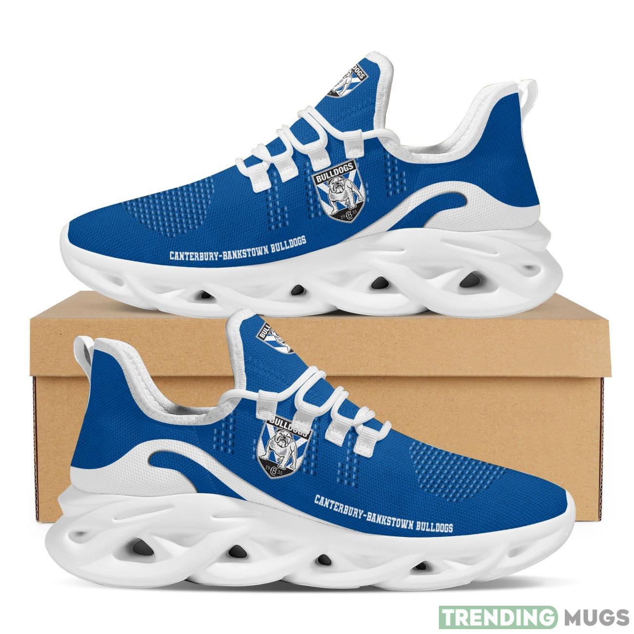 NRL Canterbury Bankstown Bulldogs New Trending 3D Printed Max Soul Clunky Sneakers Gift Max Soul NRL Canterbury Bankstown Bulldogs New Trending 3D Printed Max Soul Clunky Sneakers Gift Max Soul