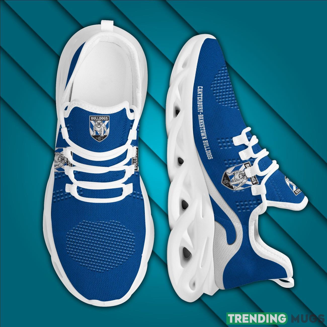 NRL Canterbury Bankstown Bulldogs New Trending 3D Printed Max Soul Clunky Sneakers Gift Max Soul NRL Canterbury Bankstown Bulldogs New Trending 3D Printed Max Soul Clunky Sneakers Gift Max Soul