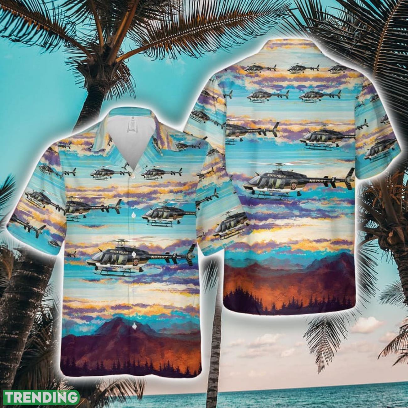 Pennsylvania State Police Bell 407GX Helicopter Hawaiian Shirt Unique Gift Product Photo 1 Pennsylvania State Police Bell 407GX Helicopter Hawaiian Shirt Unique Gift Product Photo 1