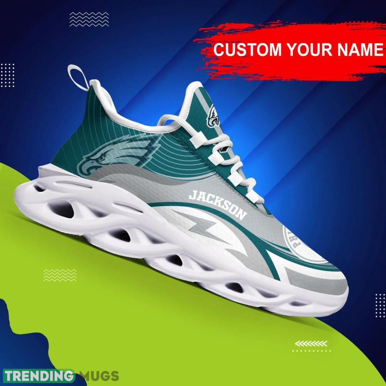 Philadelphia Eagles NFL Max Soul Shoes Custom Name Sneakers Gifts Footall Men Women Shoes Product Photo 1 Philadelphia Eagles NFL Max Soul Shoes Custom Name Sneakers Gifts Footall Men Women Shoes Product Photo 1