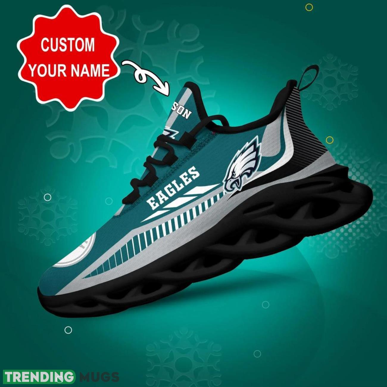 Philadelphia Eagles NFL Max Soul Shoes Custom Name Sneakers Personalized Shoes For NFL Big Fans Product Photo 1 Philadelphia Eagles NFL Max Soul Shoes Custom Name Sneakers Personalized Shoes For NFL Big Fans Product Photo 1