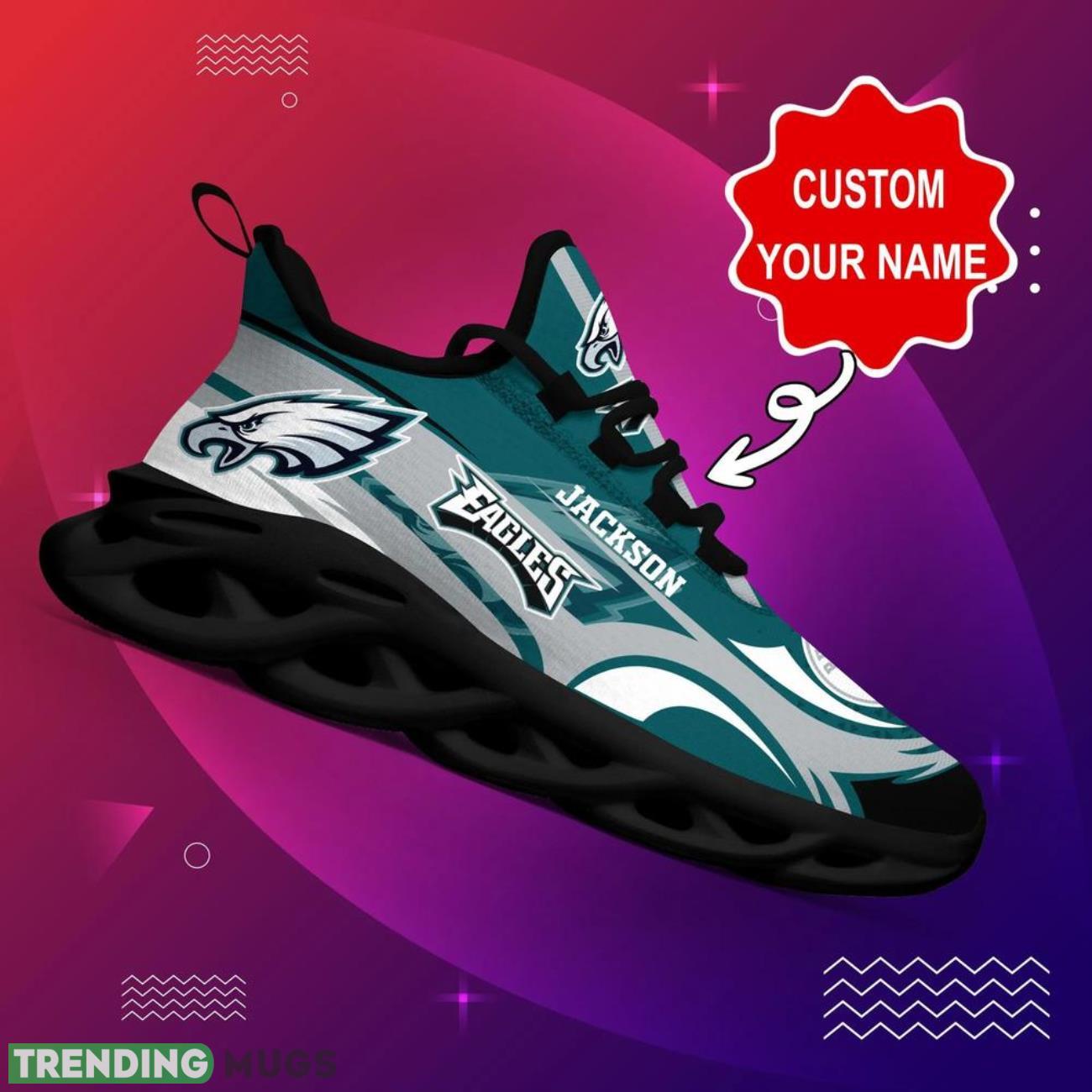 Philadelphia Eagles NFL Max Soul Sneakers Personalize Name Limited Sport Shoes Max Soul Philadelphia Eagles NFL Max Soul Sneakers Personalize Name Limited Sport Shoes Max Soul