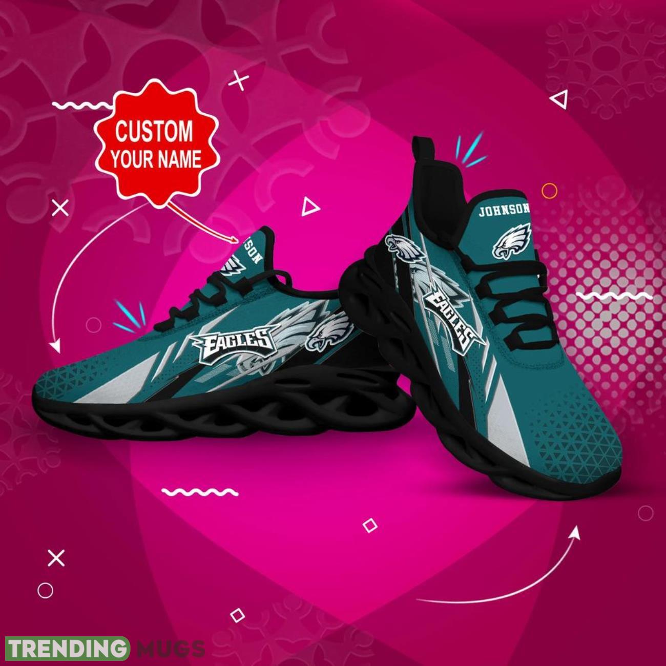 Philadelphia Eagles NFL Max Soul Sneakers Personalize Shoes For Fans Men Women Sport Running Shoes Max Soul Philadelphia Eagles NFL Max Soul Sneakers Personalize Shoes For Fans Men Women Sport Running Shoes Max Soul