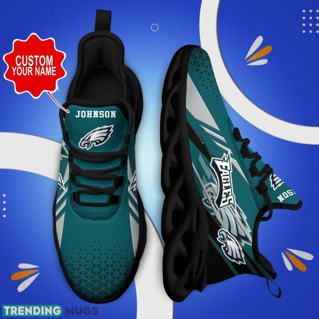 Philadelphia Eagles NFL Max Soul Sneakers Personalize Shoes For Fans Men Women Sport Running Shoes Product Photo 1 Philadelphia Eagles NFL Max Soul Sneakers Personalize Shoes For Fans Men Women Sport Running Shoes Product Photo 1