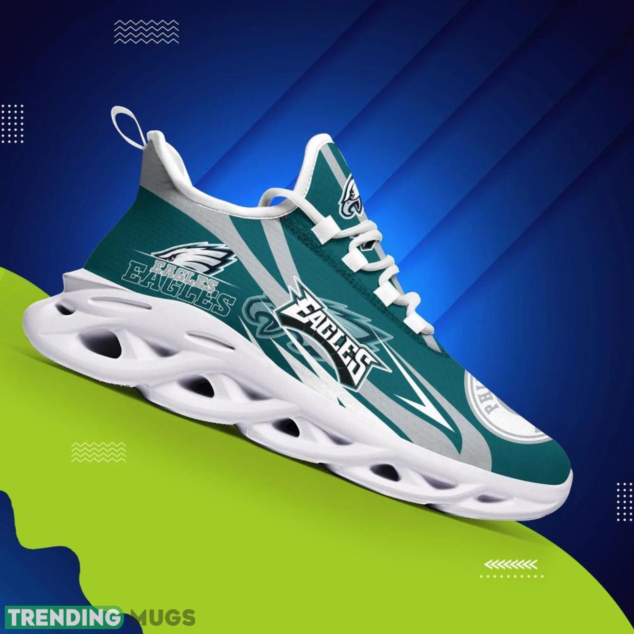 Philadelphia Eagles NFL Sneakers Max Soul Shoes Custom Name Personalized Gifts Max Soul Philadelphia Eagles NFL Sneakers Max Soul Shoes Custom Name Personalized Gifts Max Soul