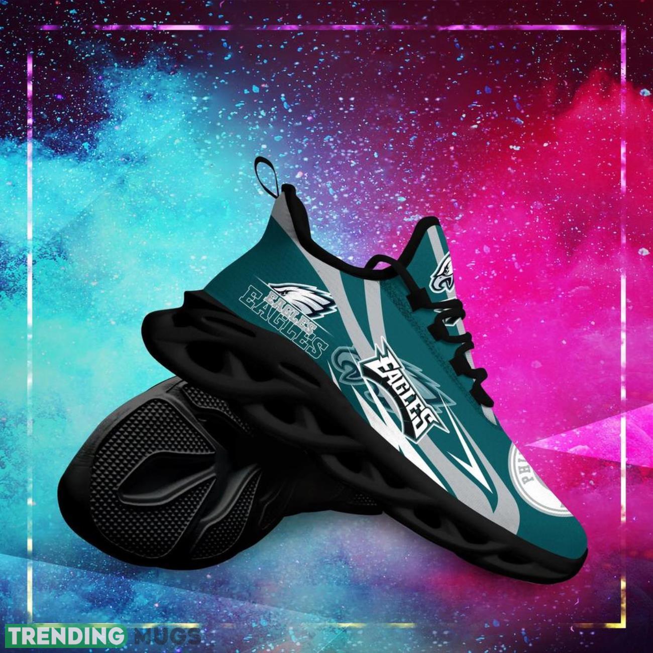 Philadelphia Eagles NFL Sneakers Max Soul Shoes Custom Name Personalized Gifts Max Soul Philadelphia Eagles NFL Sneakers Max Soul Shoes Custom Name Personalized Gifts Max Soul
