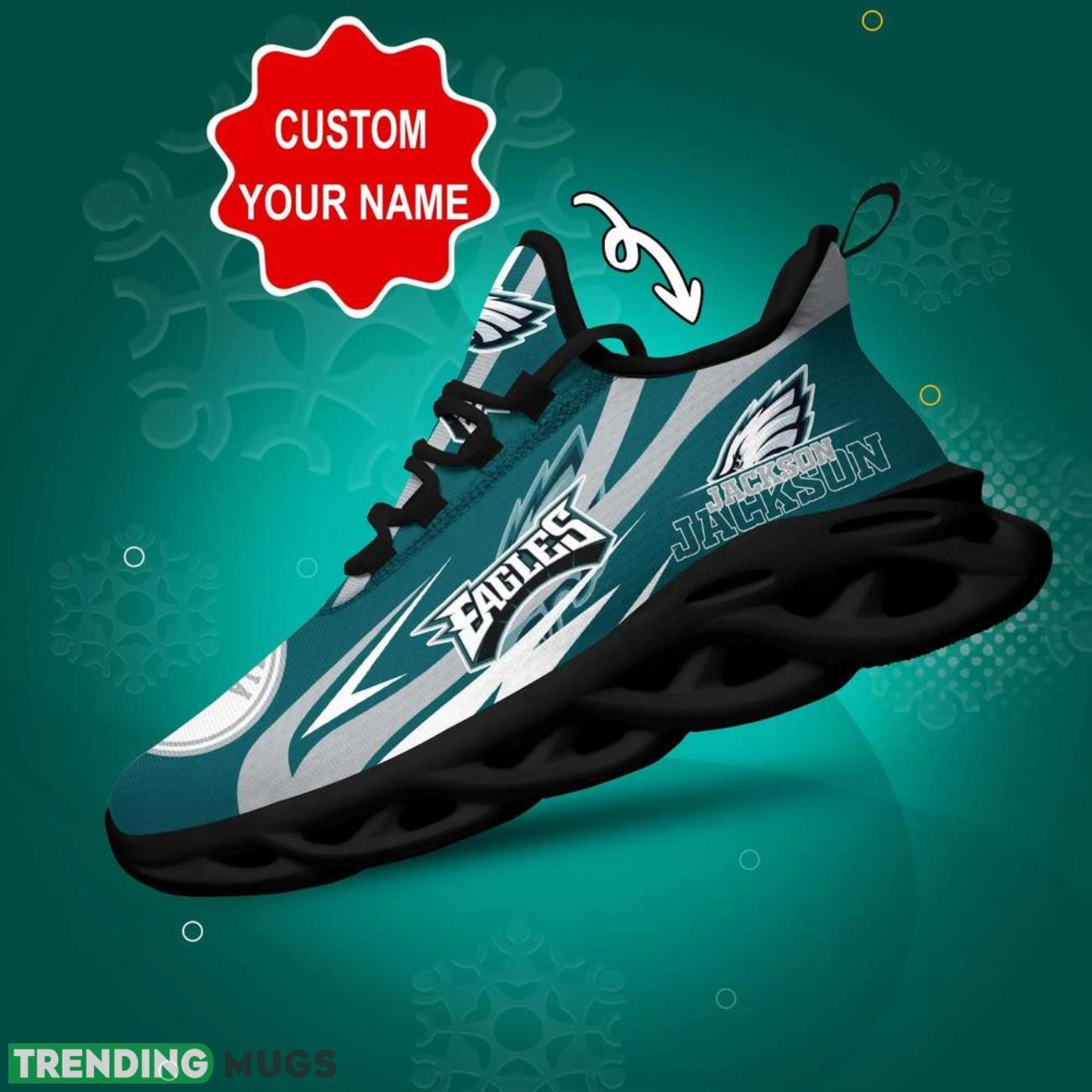 Philadelphia Eagles NFL Sneakers Max Soul Shoes Custom Name Personalized Gifts Product Photo 1 Philadelphia Eagles NFL Sneakers Max Soul Shoes Custom Name Personalized Gifts Product Photo 1