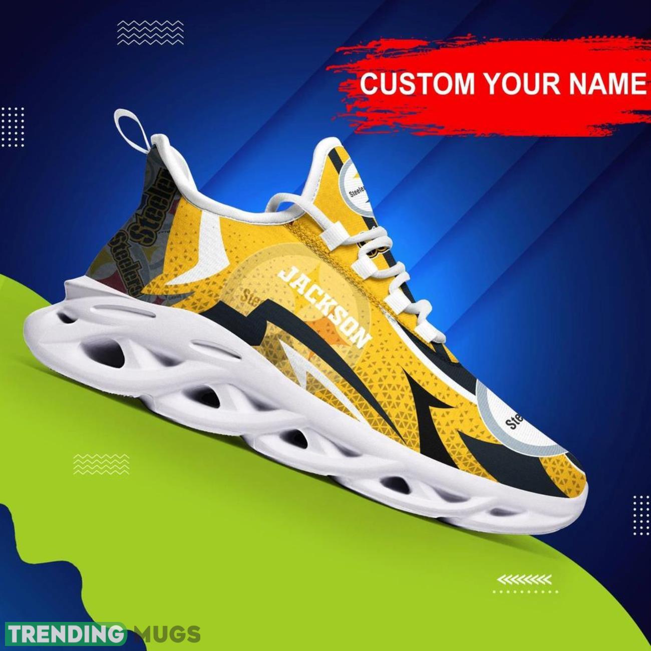 Pittsburgh Steelers NFL Max Soul Shoes Custom Name Sneakers Hot Trending Running Sneakers Product Photo 1 Pittsburgh Steelers NFL Max Soul Shoes Custom Name Sneakers Hot Trending Running Sneakers Product Photo 1