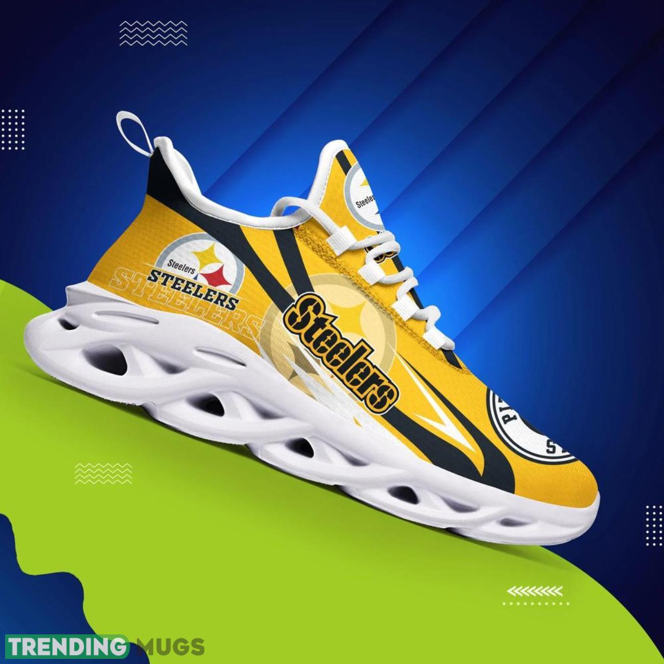 Pittsburgh Steelers NFL Max Soul Sneakers Personalize Shoes For Fans Max Soul Pittsburgh Steelers NFL Max Soul Sneakers Personalize Shoes For Fans Max Soul