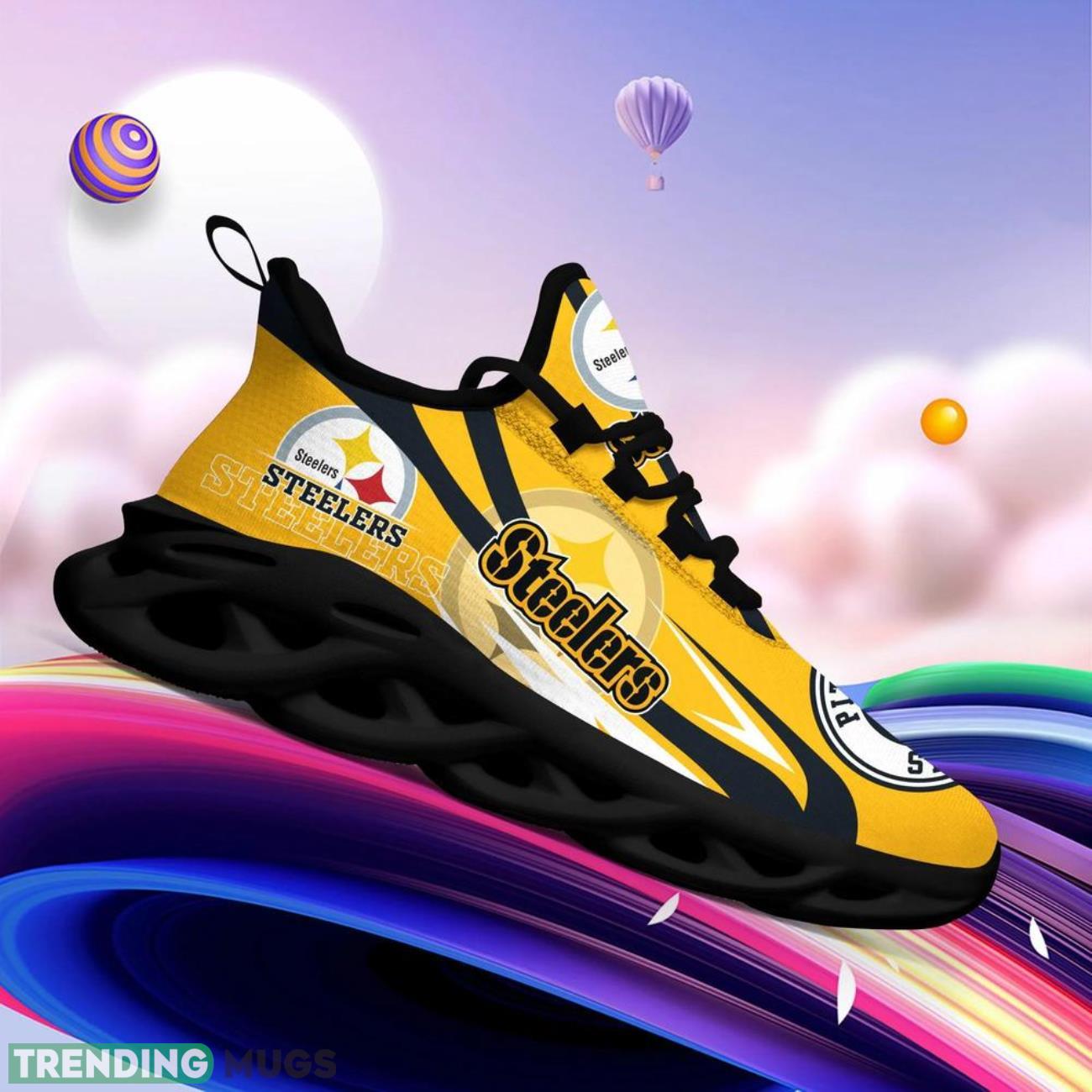 Pittsburgh Steelers NFL Max Soul Sneakers Personalize Shoes For Fans Max Soul Pittsburgh Steelers NFL Max Soul Sneakers Personalize Shoes For Fans Max Soul