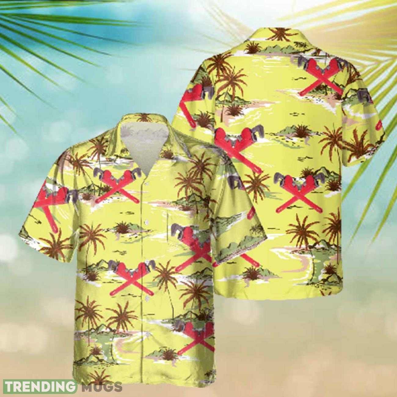 Plumbers Red Wrench Yellow Hawaiian Shirt Gift Ideas For Summer Product Photo 1 Plumbers Red Wrench Yellow Hawaiian Shirt Gift Ideas For Summer Product Photo 1