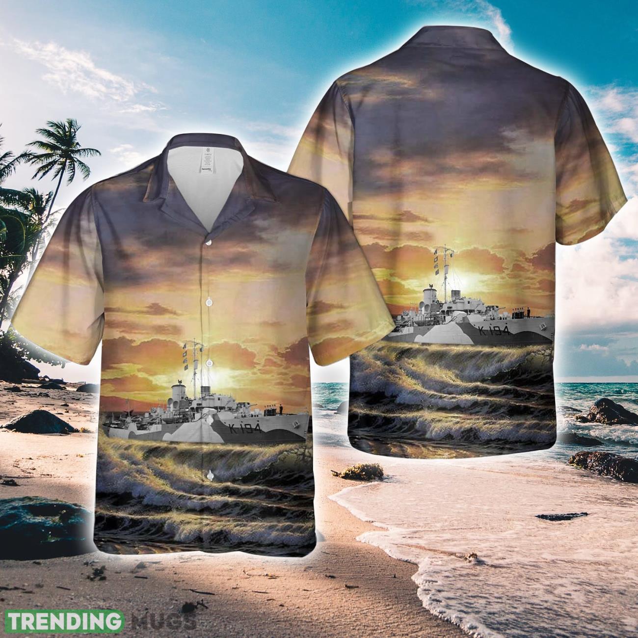 Royal Canadian Navy HMCS Fennel K194 Flower-class corvettes In WWII Hawaiian Shirt Unique Gift Product Photo 1 Royal Canadian Navy HMCS Fennel K194 Flower-class corvettes In WWII Hawaiian Shirt Unique Gift Product Photo 1