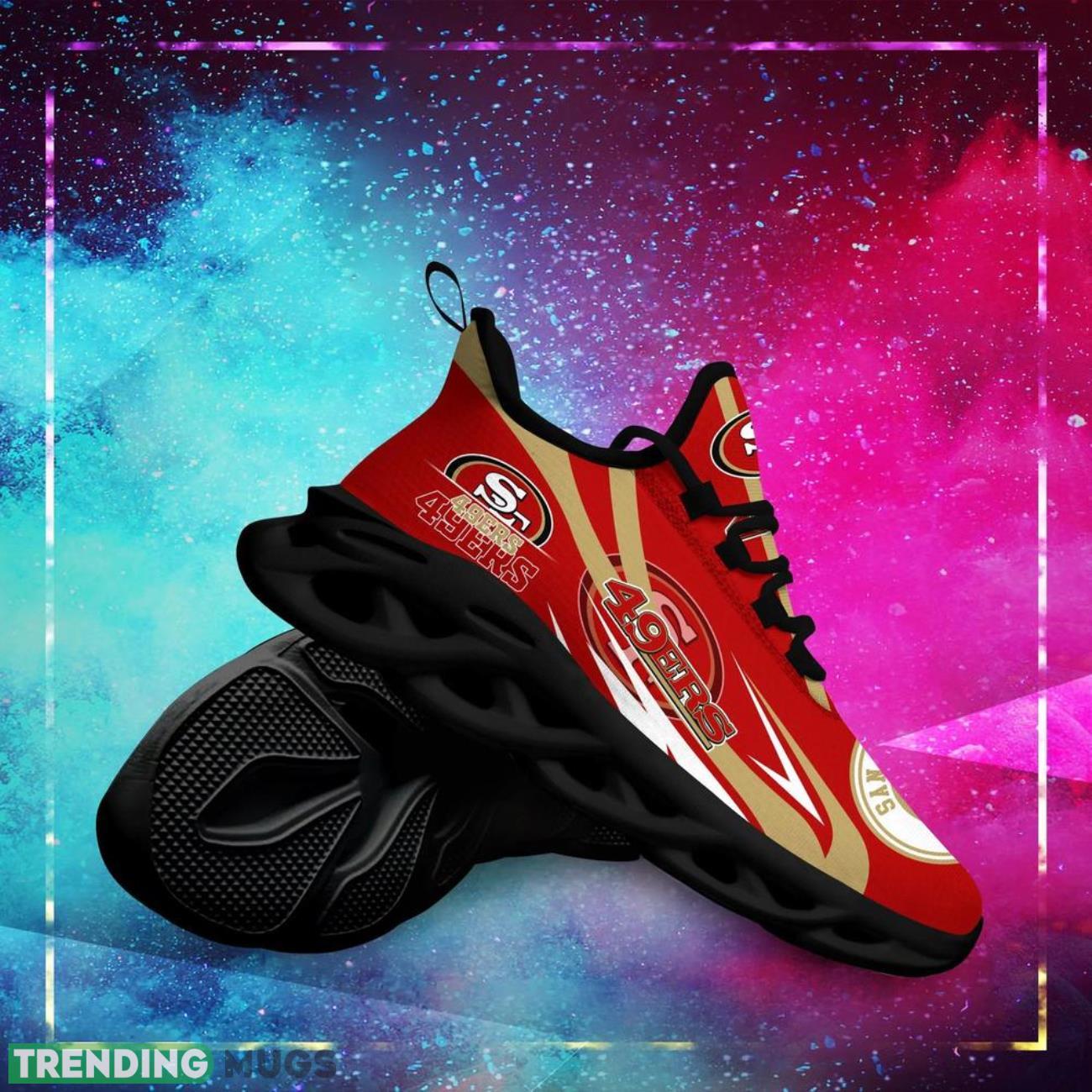 San Francisco 49Ers NFL Max Soul Shoes Personalized Name Gifts Trending Running Shoes Max Soul San Francisco 49Ers NFL Max Soul Shoes Personalized Name Gifts Trending Running Shoes Max Soul