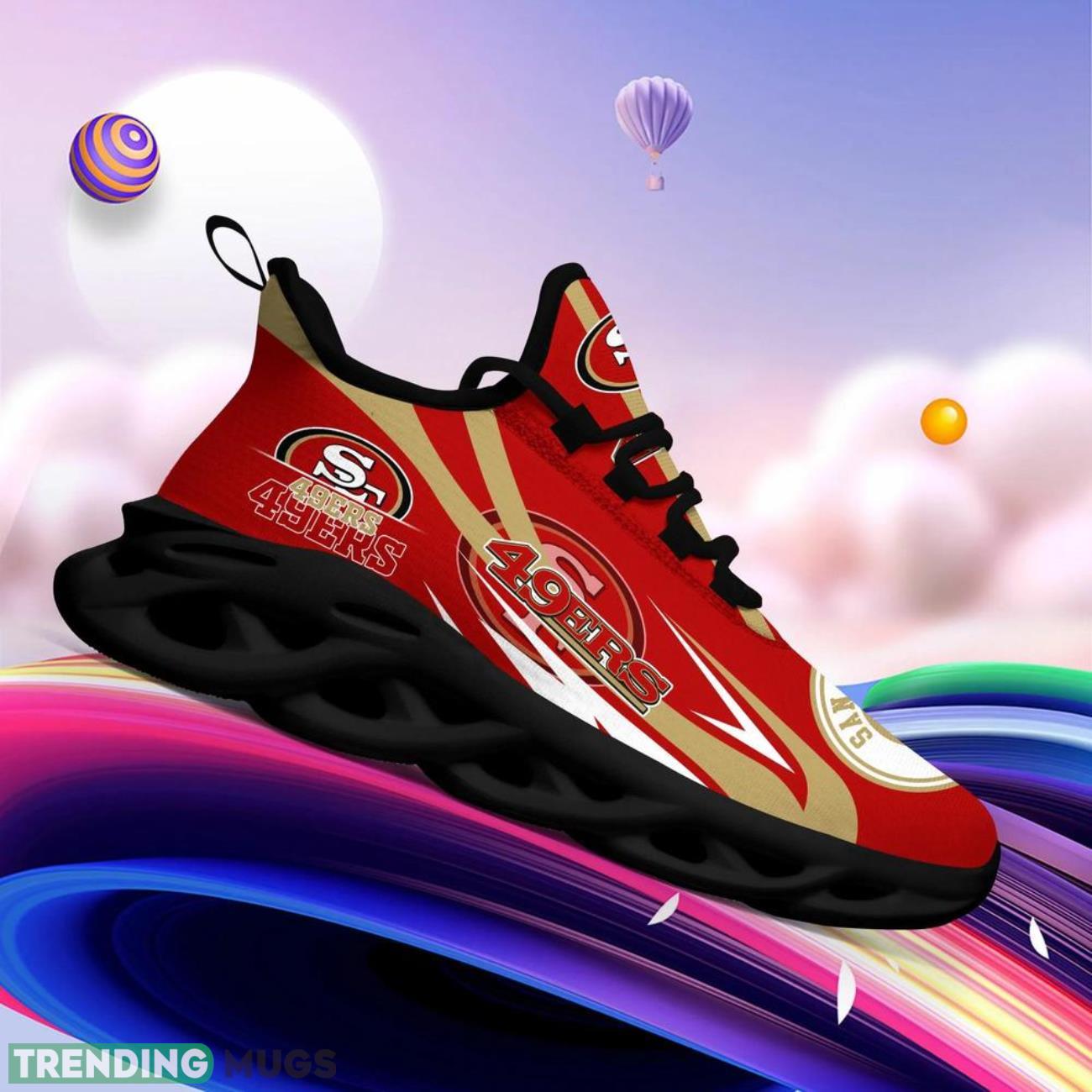 San Francisco 49Ers NFL Max Soul Shoes Personalized Name Gifts Trending Running Shoes Max Soul San Francisco 49Ers NFL Max Soul Shoes Personalized Name Gifts Trending Running Shoes Max Soul