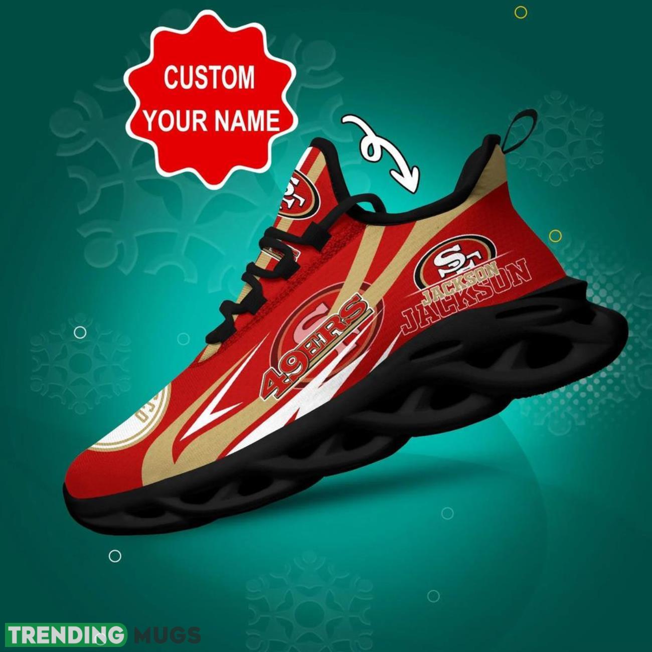 San Francisco 49Ers NFL Max Soul Shoes Personalized Name Gifts Trending Running Shoes Product Photo 1 San Francisco 49Ers NFL Max Soul Shoes Personalized Name Gifts Trending Running Shoes Product Photo 1