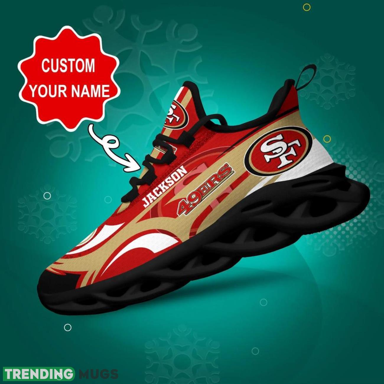 San Francisco 49Ers NFL Max Soul Sneakers Personalize Name Limited Sport Shoes Product Photo 1