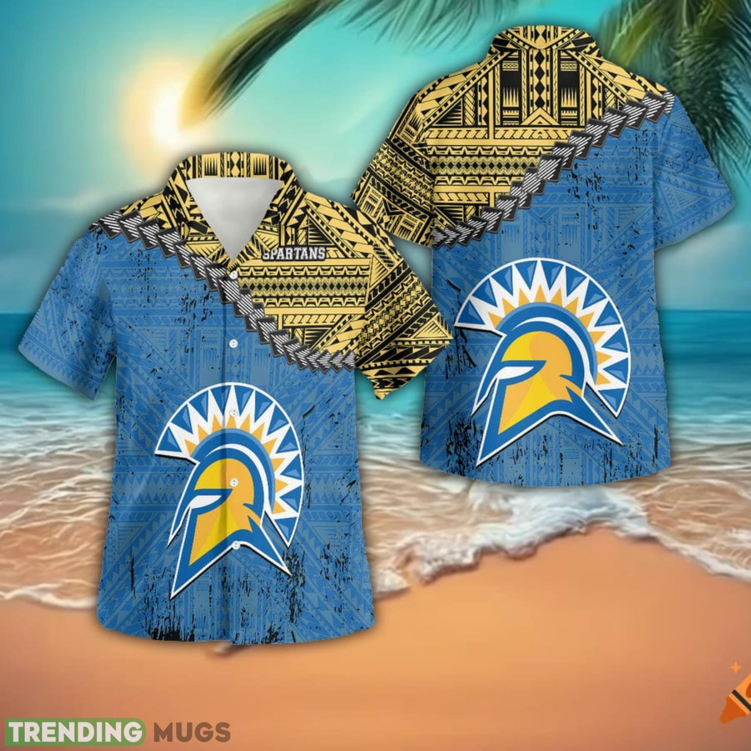 San Jose State Spartans 3D Button Hawaiian Shirt Men And Women Aloha Summer Beach Gift Product Photo 1 San Jose State Spartans 3D Button Hawaiian Shirt Men And Women Aloha Summer Beach Gift Product Photo 1