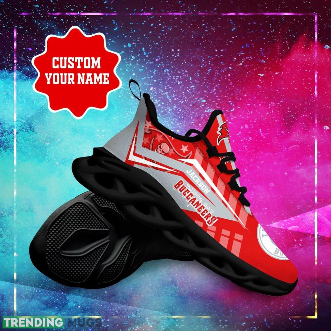 Tampa Bay Buccaneers NFL Max Soul Shoes Custom Name Sneakers Hot Trending Running Sneakers Max Soul Tampa Bay Buccaneers NFL Max Soul Shoes Custom Name Sneakers Hot Trending Running Sneakers Max Soul