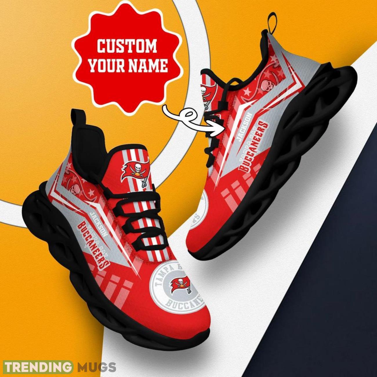 Tampa Bay Buccaneers NFL Max Soul Shoes Custom Name Sneakers Hot Trending Running Sneakers Max Soul Tampa Bay Buccaneers NFL Max Soul Shoes Custom Name Sneakers Hot Trending Running Sneakers Max Soul