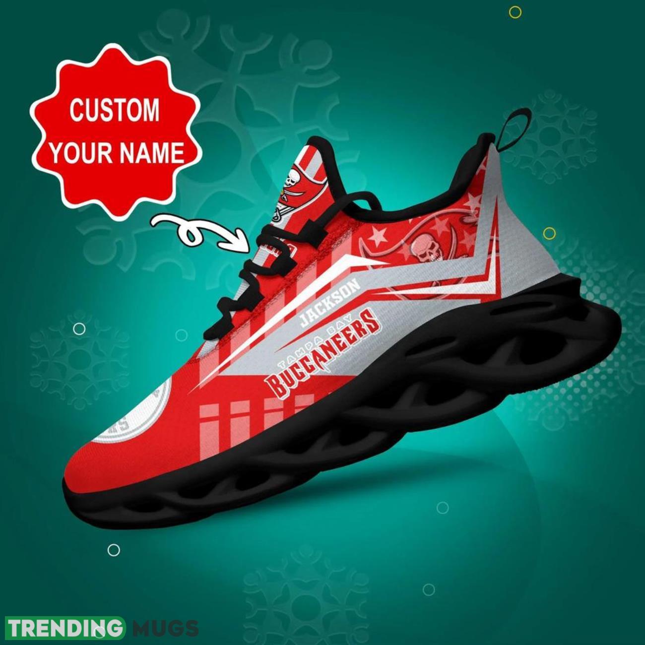 Tampa Bay Buccaneers NFL Max Soul Shoes Custom Name Sneakers Hot Trending Running Sneakers Product Photo 1 Tampa Bay Buccaneers NFL Max Soul Shoes Custom Name Sneakers Hot Trending Running Sneakers Product Photo 1