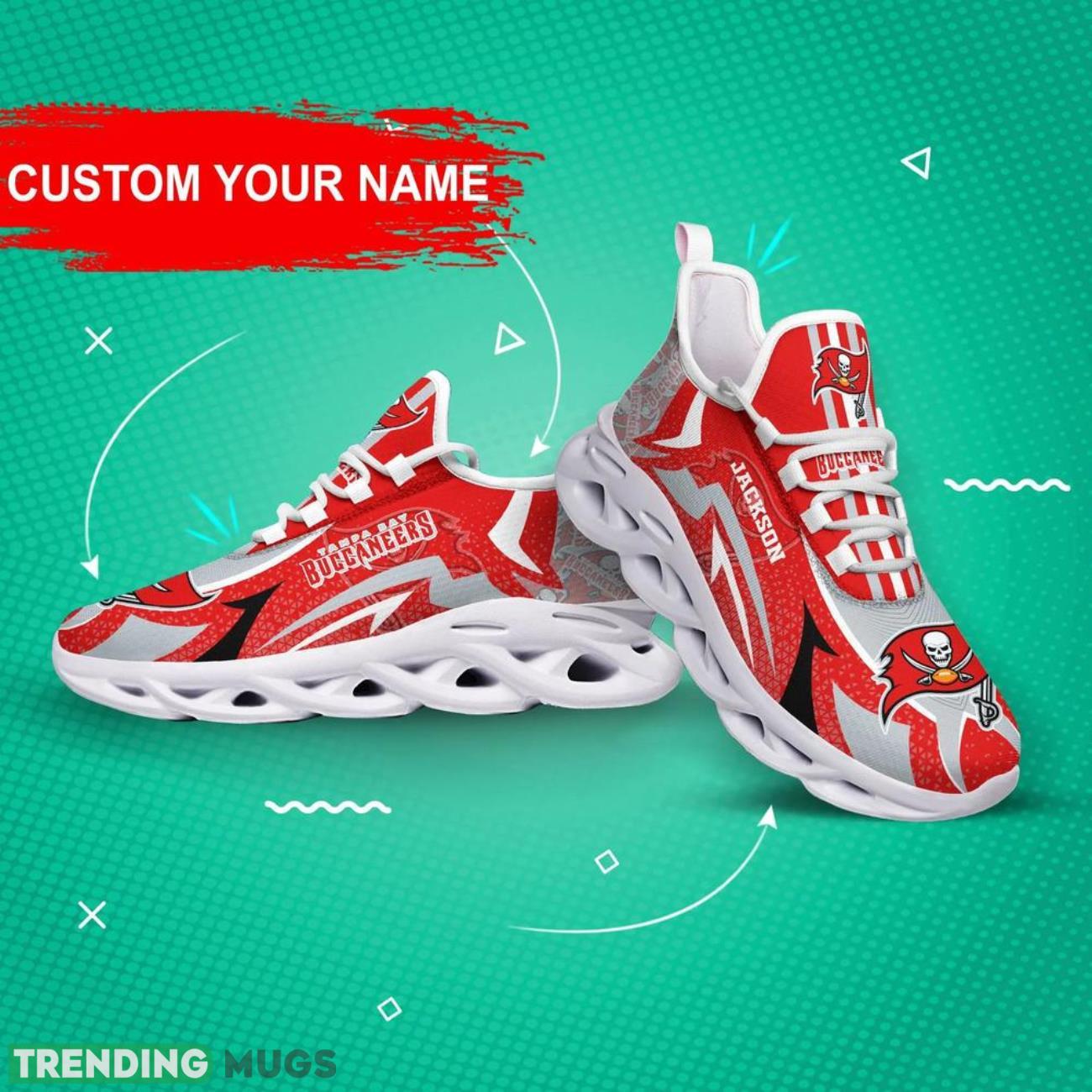 Tampa Bay Buccaneers NFL Max Soul Shoes Custom Name Sneakers Hot Trending Shoes Max Soul Tampa Bay Buccaneers NFL Max Soul Shoes Custom Name Sneakers Hot Trending Shoes Max Soul