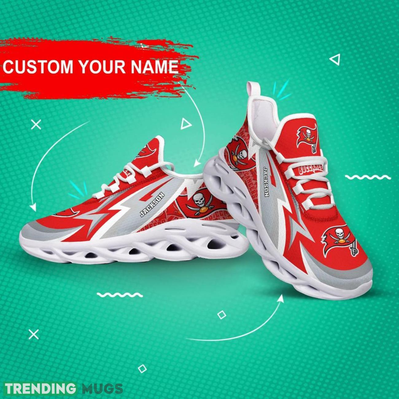 Tampa Bay Buccaneers NFL Sneakers Max Soul Shoes Custom Name Personalized Gifts Max Soul Tampa Bay Buccaneers NFL Sneakers Max Soul Shoes Custom Name Personalized Gifts Max Soul