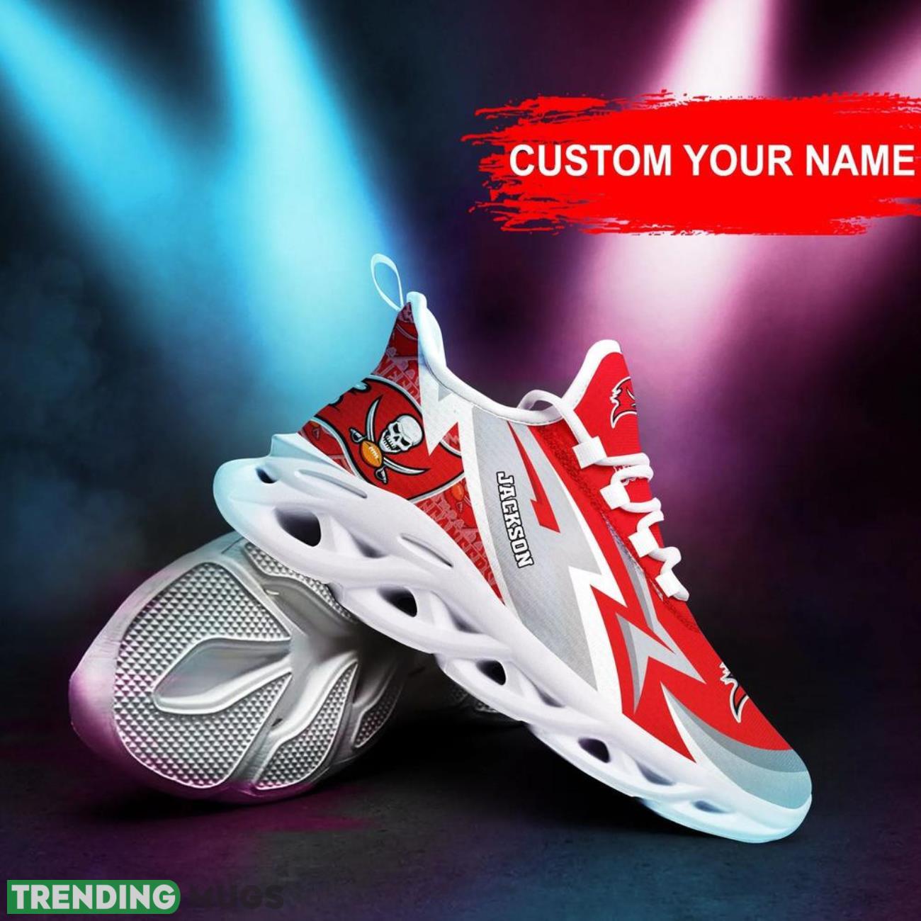 Tampa Bay Buccaneers NFL Sneakers Max Soul Shoes Custom Name Personalized Gifts Max Soul Tampa Bay Buccaneers NFL Sneakers Max Soul Shoes Custom Name Personalized Gifts Max Soul