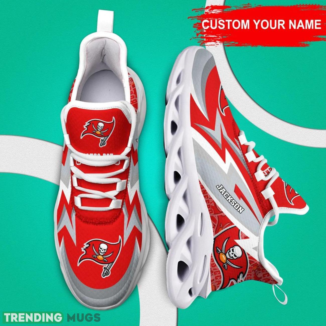 Tampa Bay Buccaneers NFL Sneakers Max Soul Shoes Custom Name Personalized Gifts Max Soul Tampa Bay Buccaneers NFL Sneakers Max Soul Shoes Custom Name Personalized Gifts Max Soul