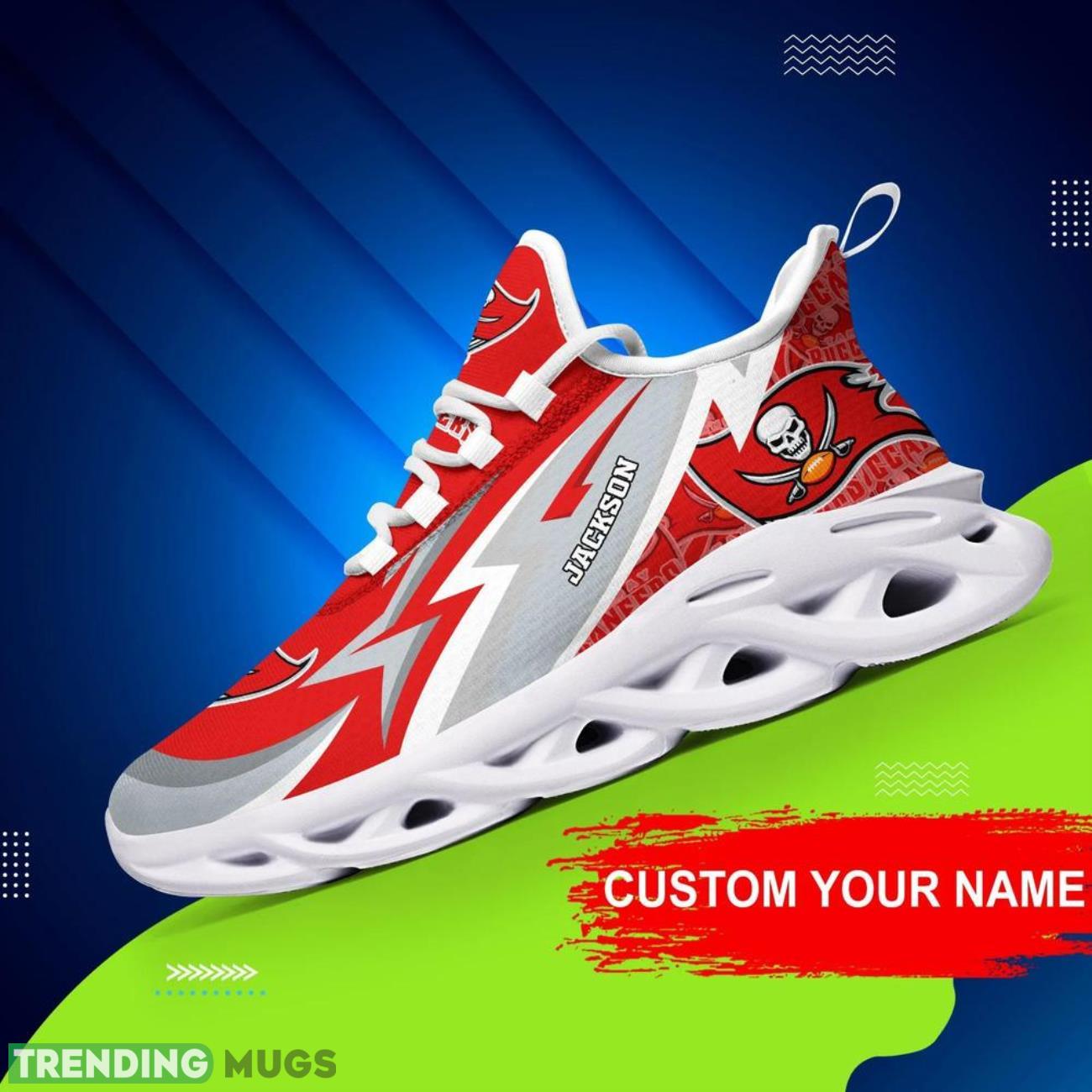 Tampa Bay Buccaneers NFL Sneakers Max Soul Shoes Custom Name Personalized Gifts Max Soul Tampa Bay Buccaneers NFL Sneakers Max Soul Shoes Custom Name Personalized Gifts Max Soul