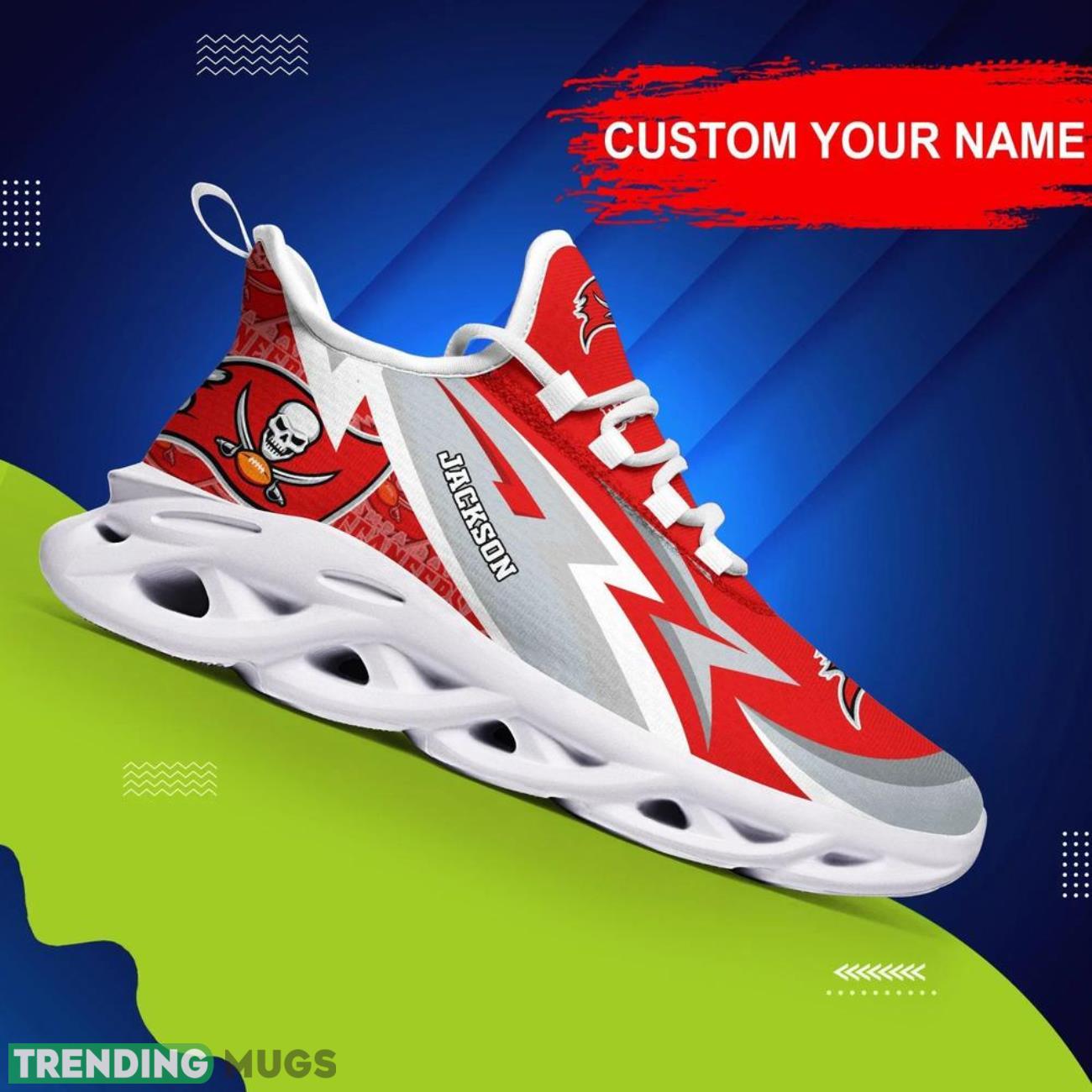 Tampa Bay Buccaneers NFL Sneakers Max Soul Shoes Custom Name Personalized Gifts Product Photo 1 Tampa Bay Buccaneers NFL Sneakers Max Soul Shoes Custom Name Personalized Gifts Product Photo 1