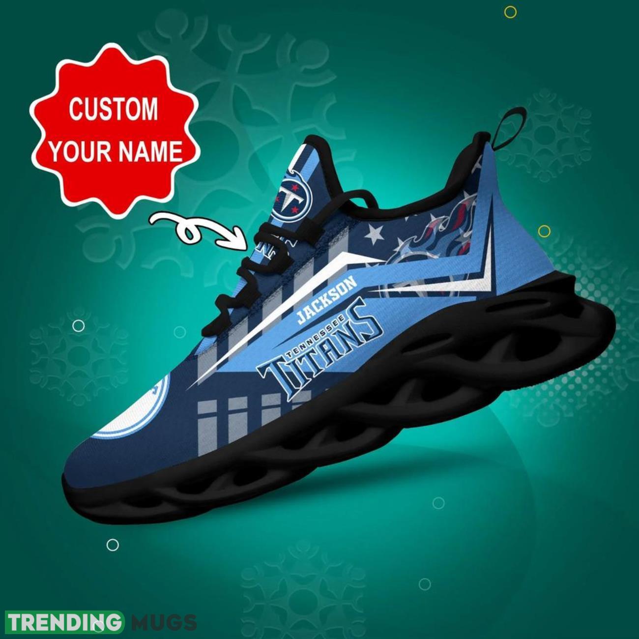 Tennessee Titans NFL Logo Sport Team Max Soul Shoes Custom Name Personalized Name Gifts Big Fans Sport Shoes Product Photo 1 Tennessee Titans NFL Logo Sport Team Max Soul Shoes Custom Name Personalized Name Gifts Big Fans Sport Shoes Product Photo 1