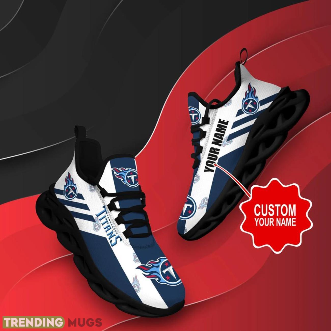 Tennessee Titans NFL Logo Sport Team Max Soul Shoes Custom Name Sneakers Hot Trending Gifts NFL Logo Sport Team Fans Max Soul Tennessee Titans NFL Logo Sport Team Max Soul Shoes Custom Name Sneakers Hot Trending Gifts NFL Logo Sport Team Fans Max Soul