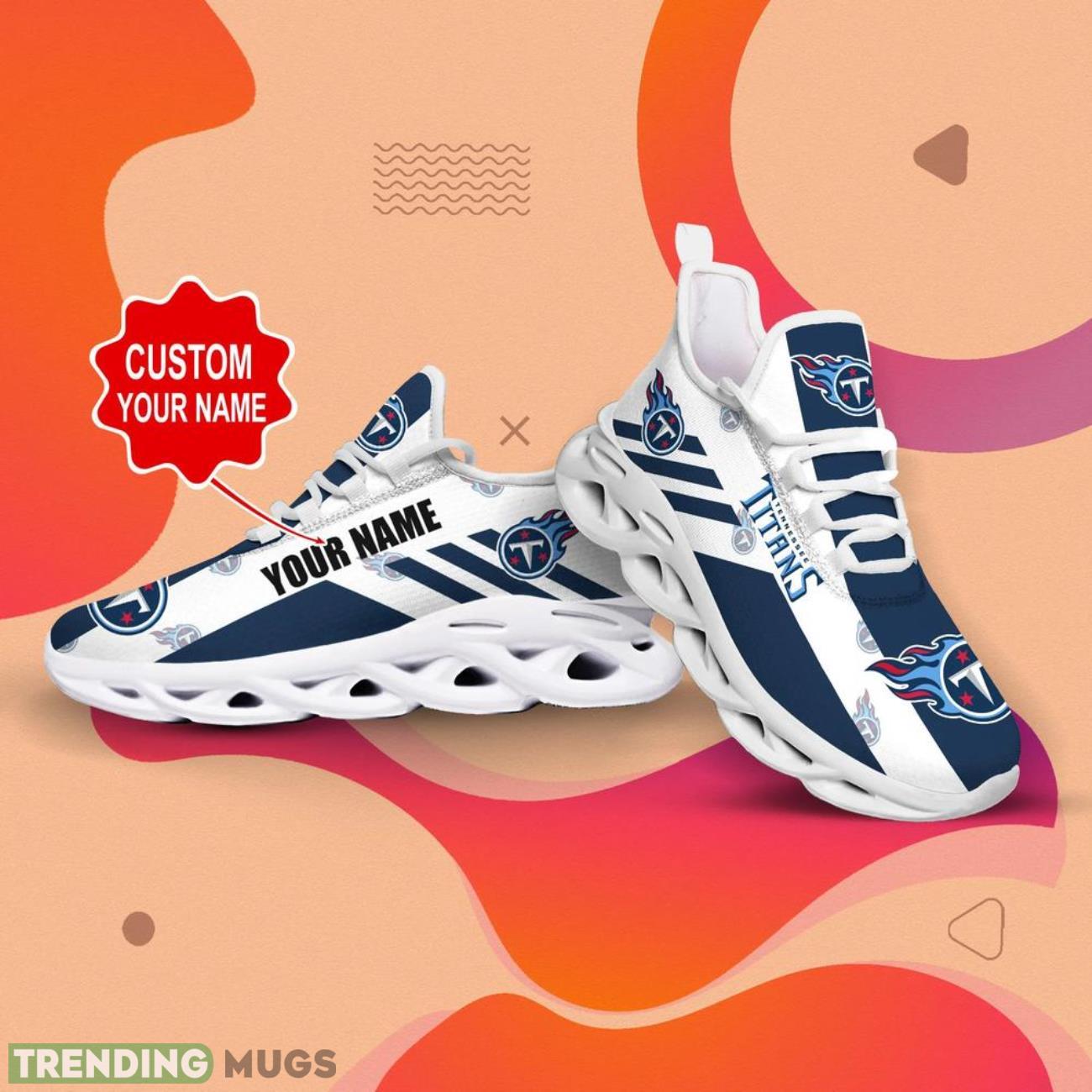 Tennessee Titans NFL Logo Sport Team Max Soul Shoes Custom Name Sneakers Hot Trending Gifts NFL Logo Sport Team Fans Max Soul Tennessee Titans NFL Logo Sport Team Max Soul Shoes Custom Name Sneakers Hot Trending Gifts NFL Logo Sport Team Fans Max Soul