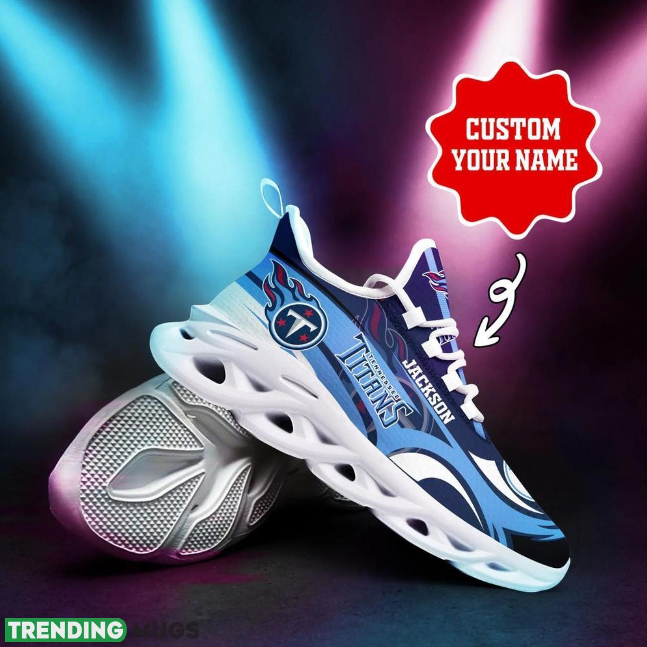 Tennessee Titans NFL Max Soul Shoes Custom Name Sneakers Hot Trending Shoes Max Soul Tennessee Titans NFL Max Soul Shoes Custom Name Sneakers Hot Trending Shoes Max Soul
