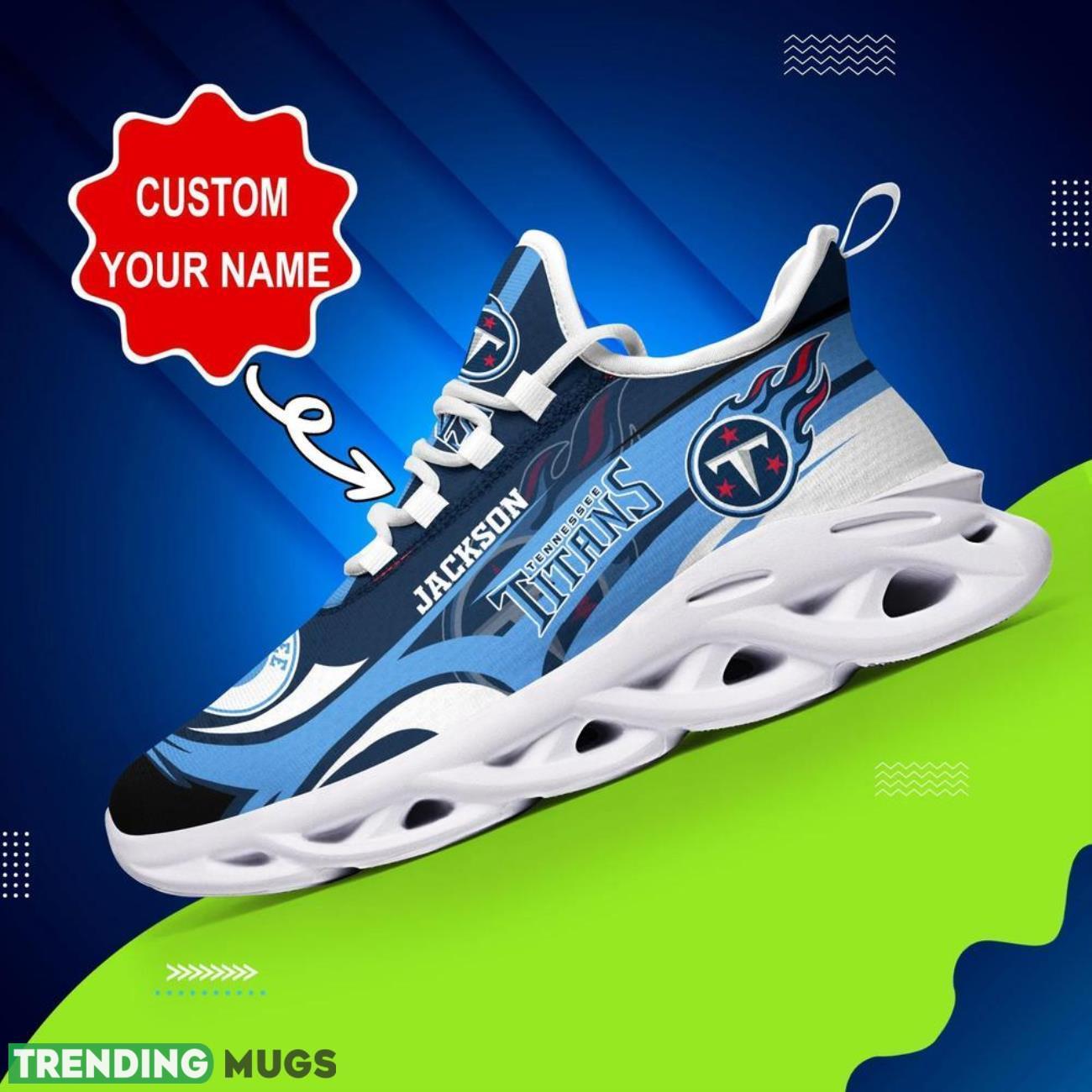 Tennessee Titans NFL Max Soul Shoes Custom Name Sneakers Hot Trending Shoes Max Soul Tennessee Titans NFL Max Soul Shoes Custom Name Sneakers Hot Trending Shoes Max Soul