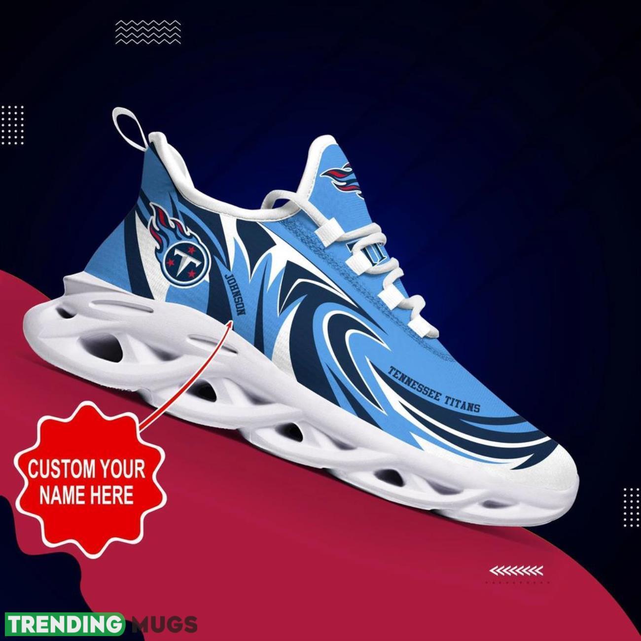 Tennessee Titans NFL Max Soul Sneakers Personalize Shoes For Fans Max Soul Tennessee Titans NFL Max Soul Sneakers Personalize Shoes For Fans Max Soul